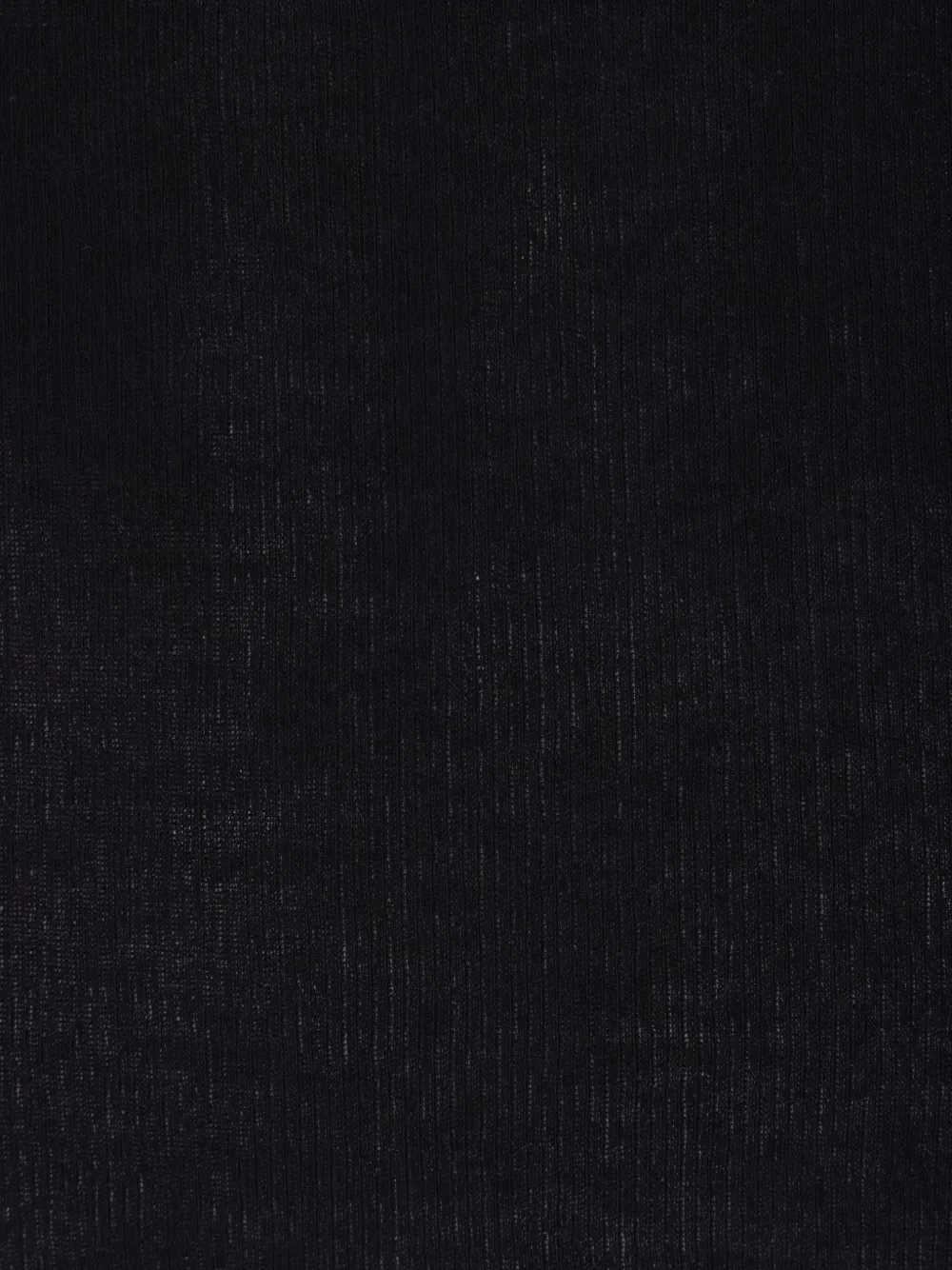 Yohji Yamamoto Geribbeld T-shirt met ronde hals Zwart