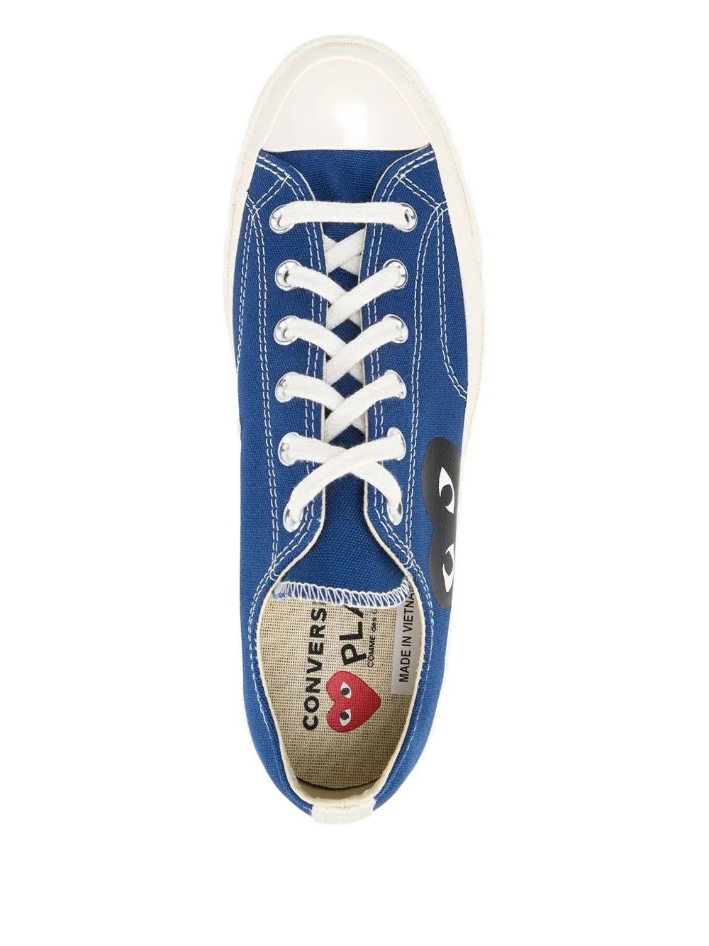 Comme Des Garçons Play X Converse Chuck 70 Ox "cdg Play" Sneakers In Blue