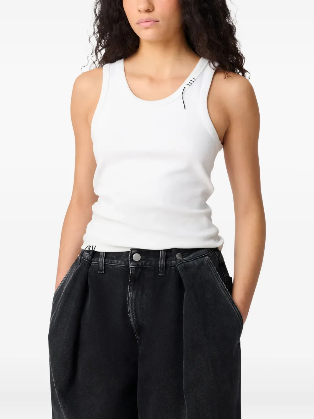 Axel Arigato Traced ribbed sleeveless tank top | Vests & Tank Tops | Image 2