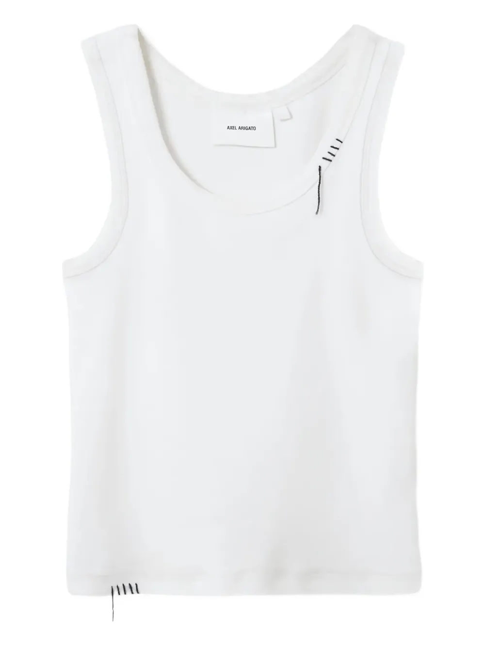 Axel Arigato Traced ribbed sleeveless tank top | White | Image 1