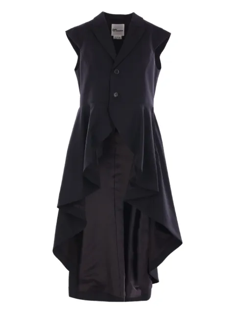 Noir Kei Ninomiya sleeveless high-low wool jacket