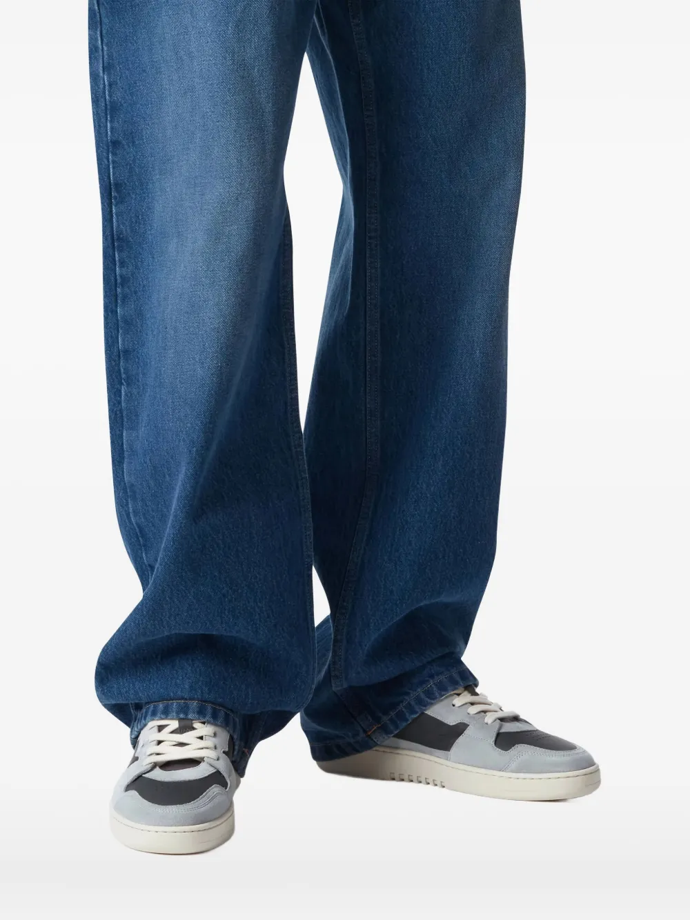 Suede Panelled Low-Top Sneakers
