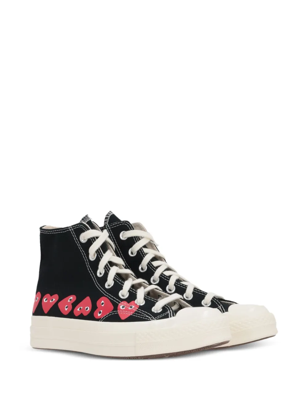 Comme Des Garçons Play x Converse CDG PLAY Chuck 70 heart-print high-top trainers Black