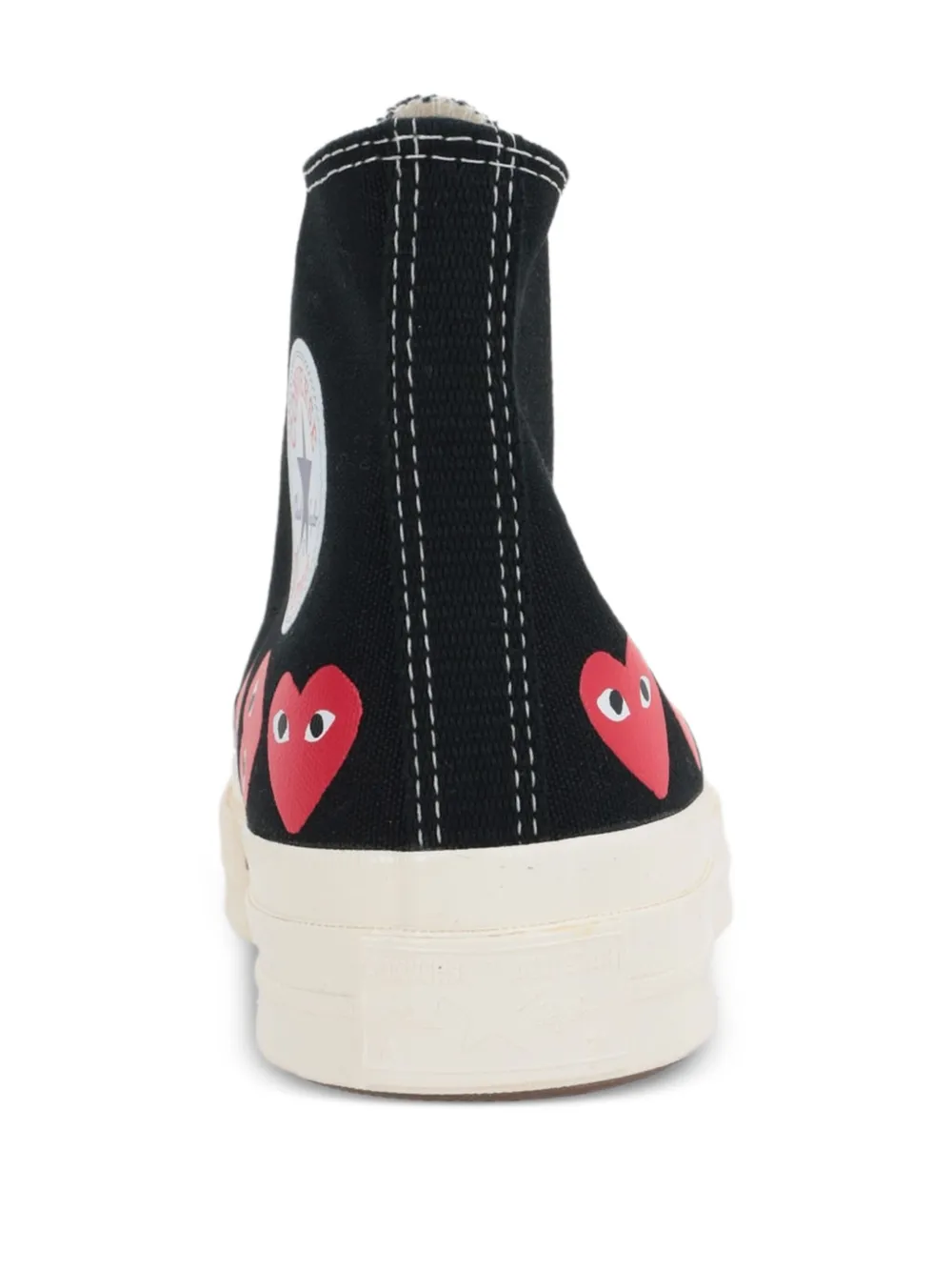 Comme Des Garçons Play x Converse CDG PLAY Chuck 70 heart-print high-top trainers Black