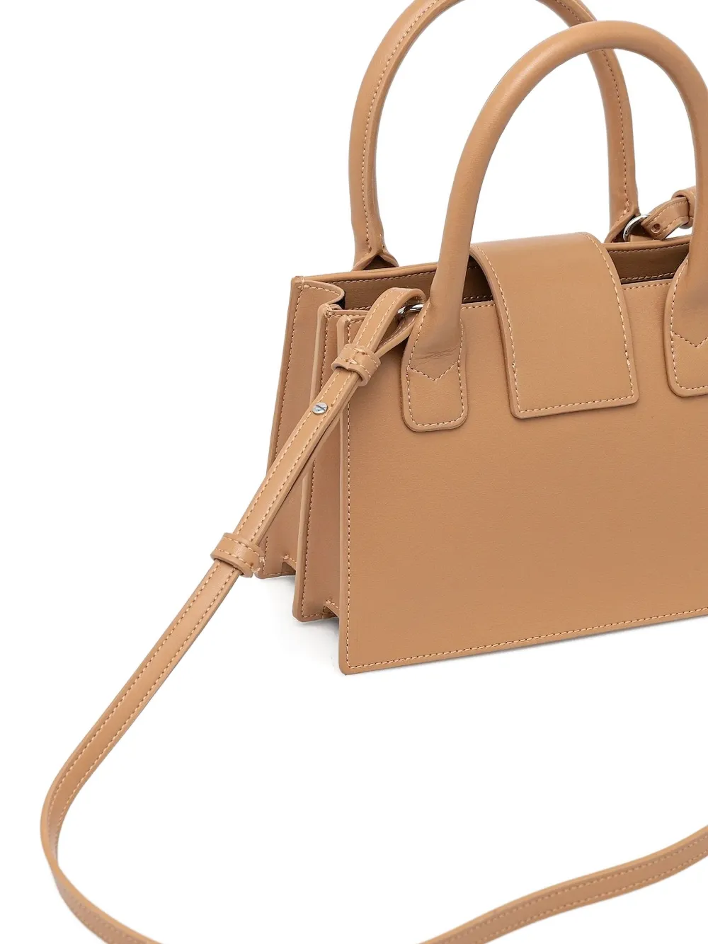 Armani Exchange Logo-plaque Top-handle Tote Bag In Brown