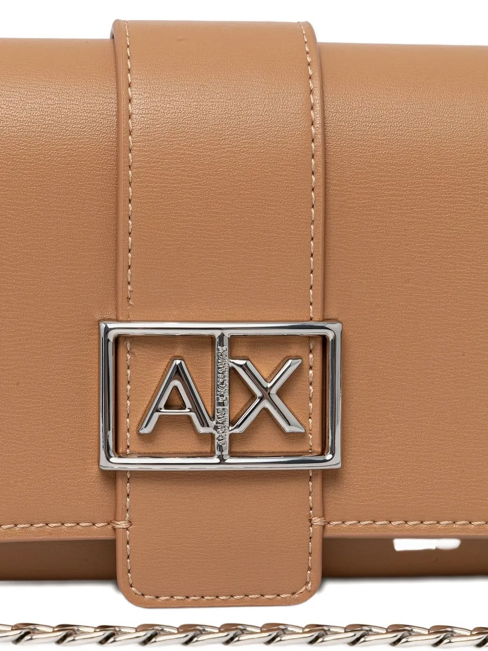 Armani Exchange Crossbodytas met logoplakkaat Bruin