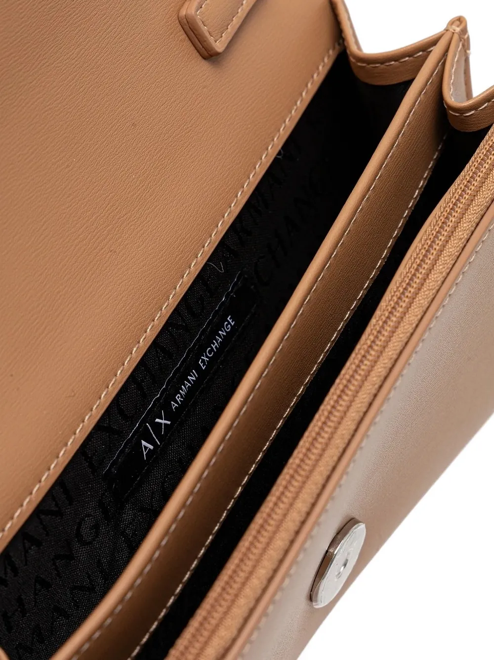 Armani Exchange Crossbodytas met logoplakkaat Bruin