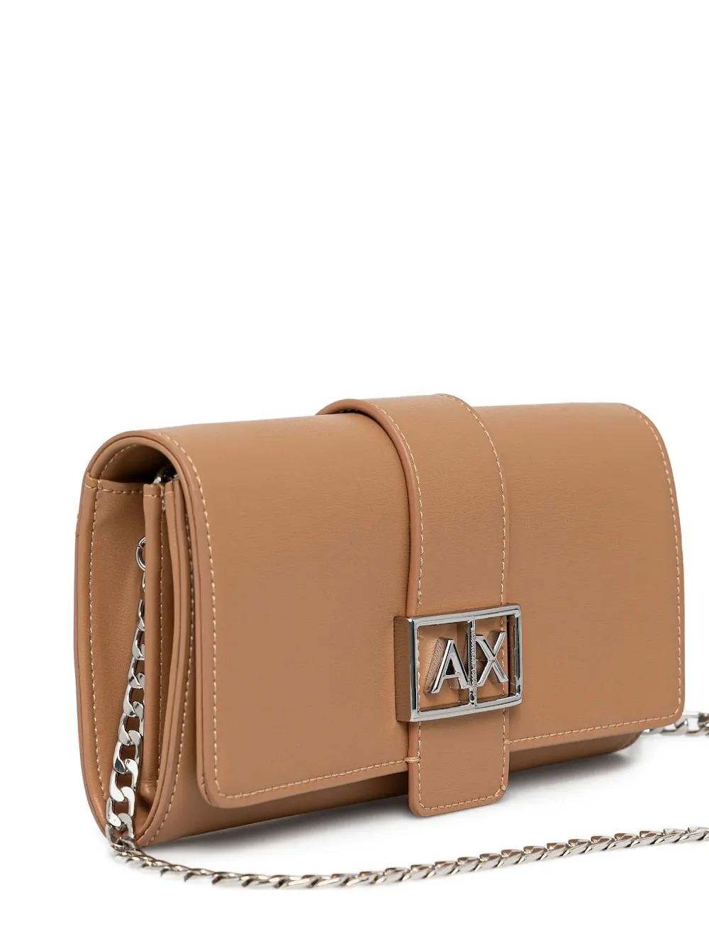 Armani Exchange Crossbodytas met logoplakkaat Bruin