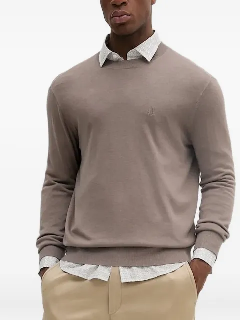 Armani Exchange logo-embroidered crew-neck sweater