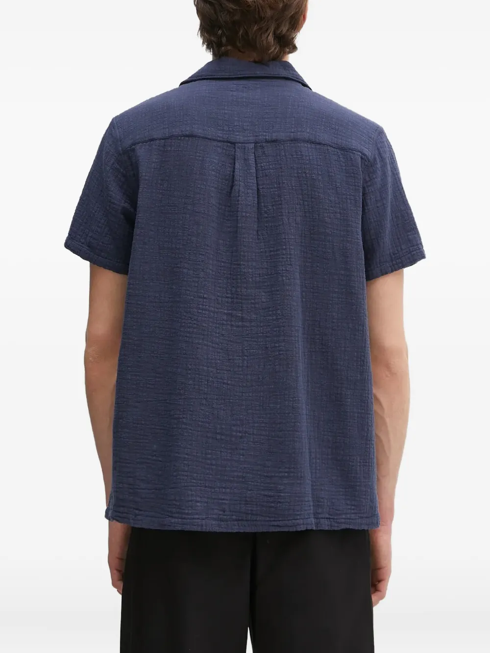 Barbour Overhemd met zak en omgekeerde kraag Blauw