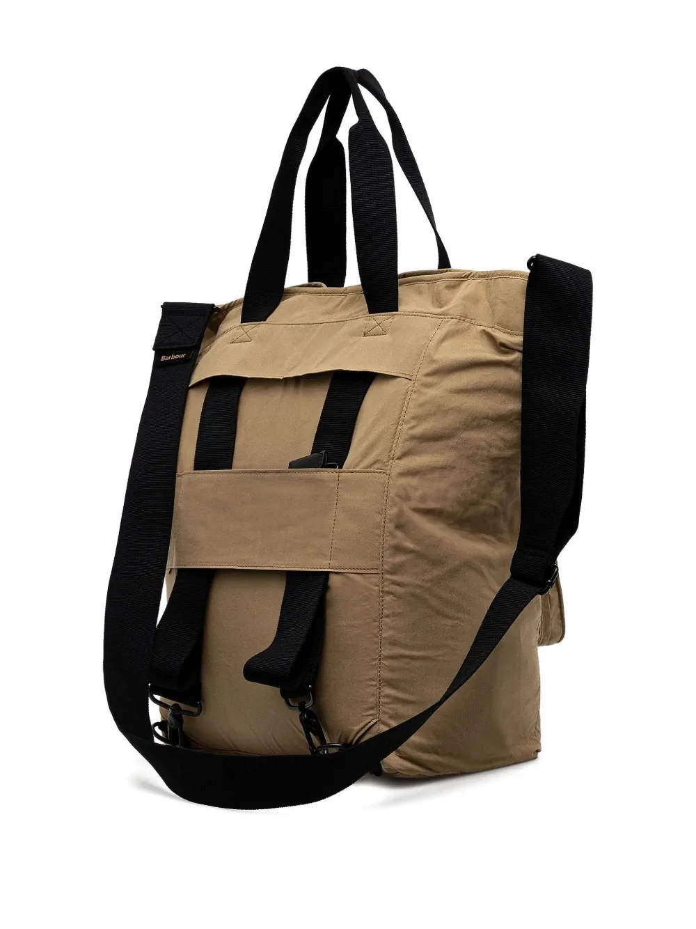Barbour Transport 3-Way shopper met logoplakkaat Bruin
