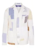 Junya Watanabe MAN patchwork single-breasted blazer - White
