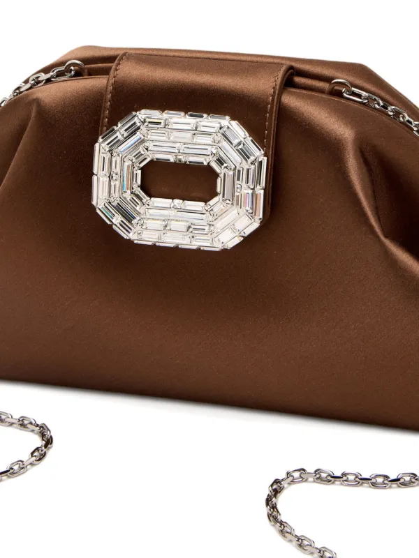 クラッチバッグ AMINA MUADDI CLUTCH BAG (CAMELIA SATCHASIL) 14B363575CAM_CAMELIACLUTCHBLAC