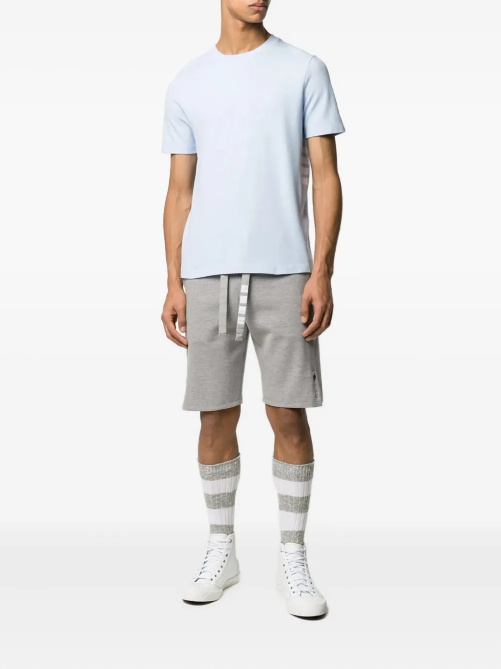 Thom Browne Piqué T-shirt Blauw