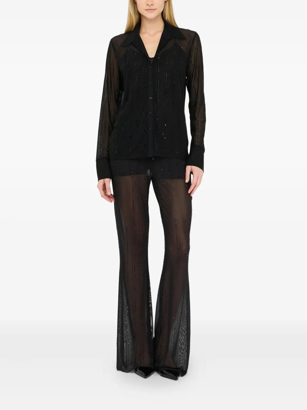 LIU JO tulle trousers | Straight Trousers | Image 2