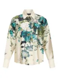 LIU JO printed twill shirt - White