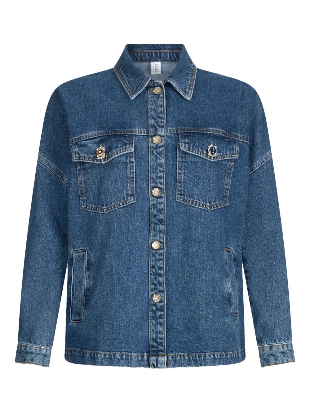 LIU JO Denim jack Blauw