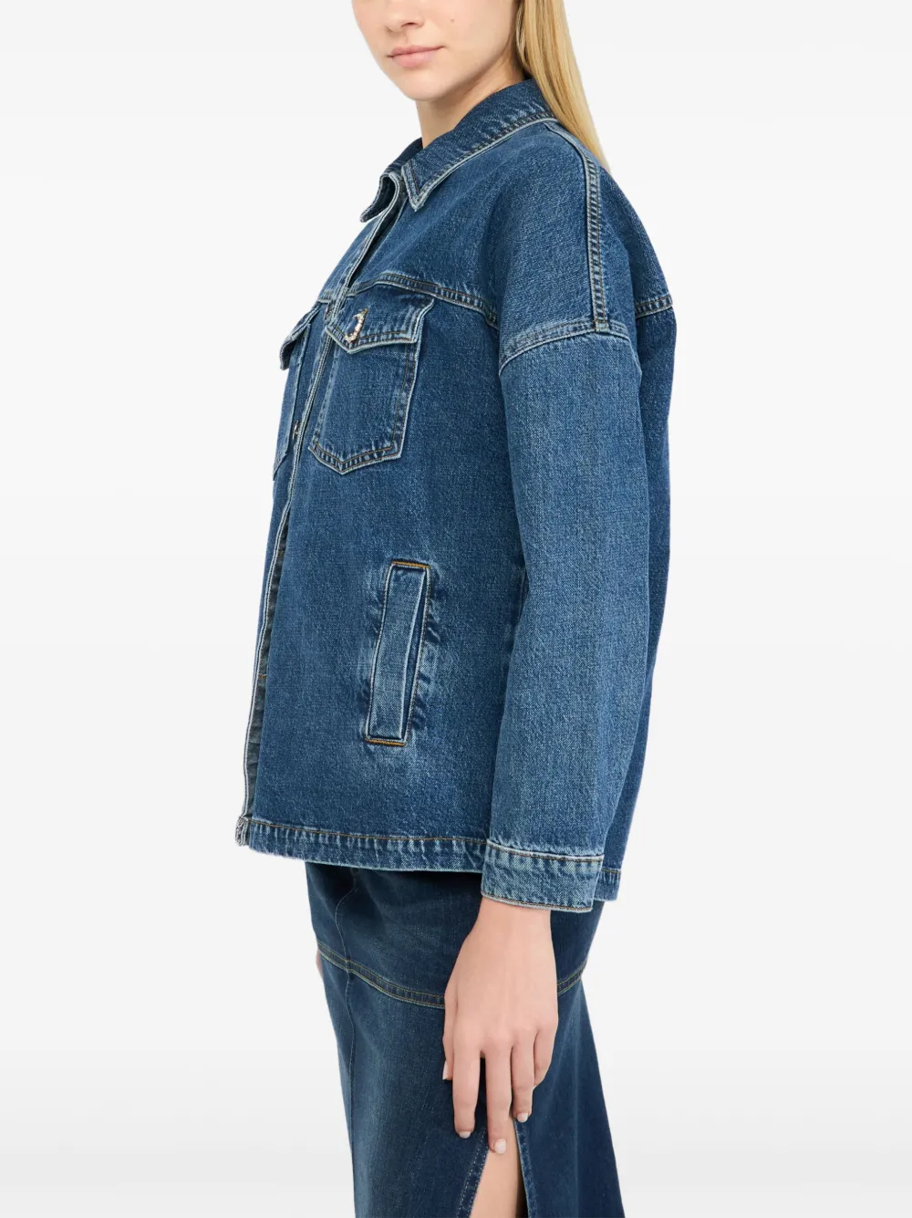 LIU JO Denim jack Blauw