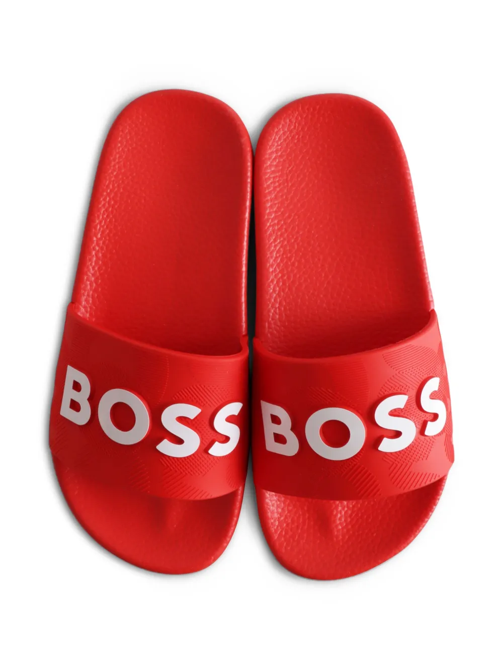 BOSS Kidswear logo-detail slides Red