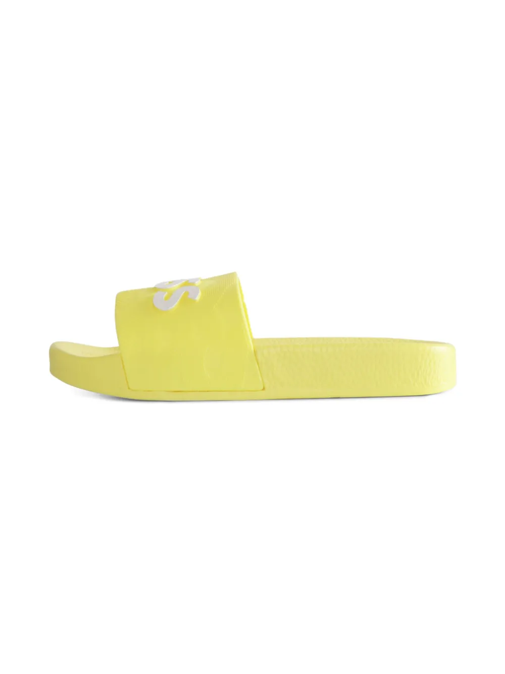 BOSS Kidswear logo-embossed slides Yellow
