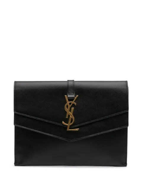 Saint Laurent Pre-Owned 2018 Leather Monogram Sulpice clutch bag