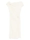 Prada Pre-Owned Rosette midi dress - Neutrals