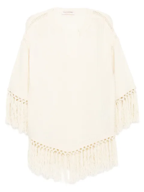 Valentino Garavani Pre-Owned fringed wool sweater
