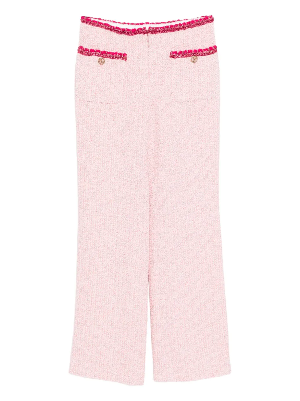 CHANEL Pre-Owned tweed trousers | Pink | Image 1