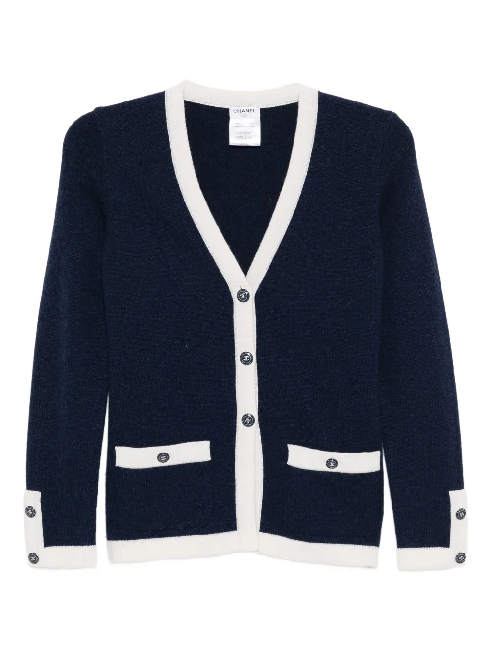 CHANEL Pre-Owned cárdigan de cachemira | azul | Image 1