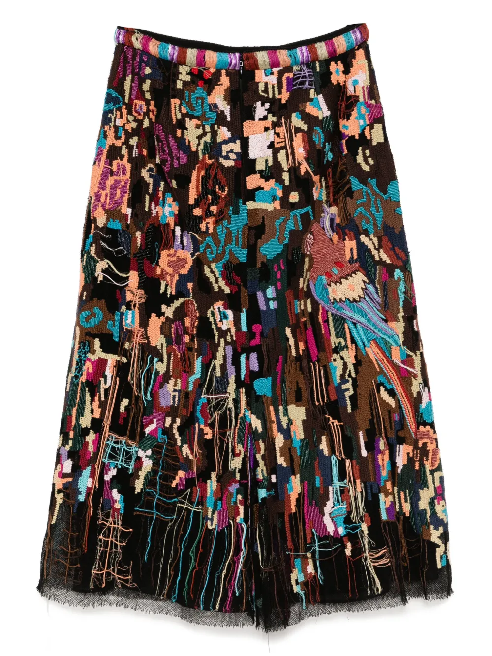 Valentino Garavani Pre-Owned embroidered maxi skirt | Image 2