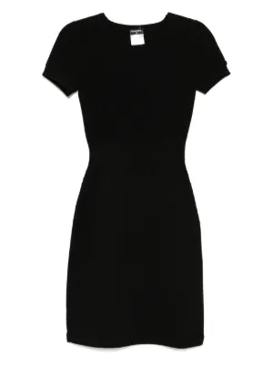 chanel classic black dress Chanel Vintage S/S 1988 White Black Lace Camellia Bow Dress Gown