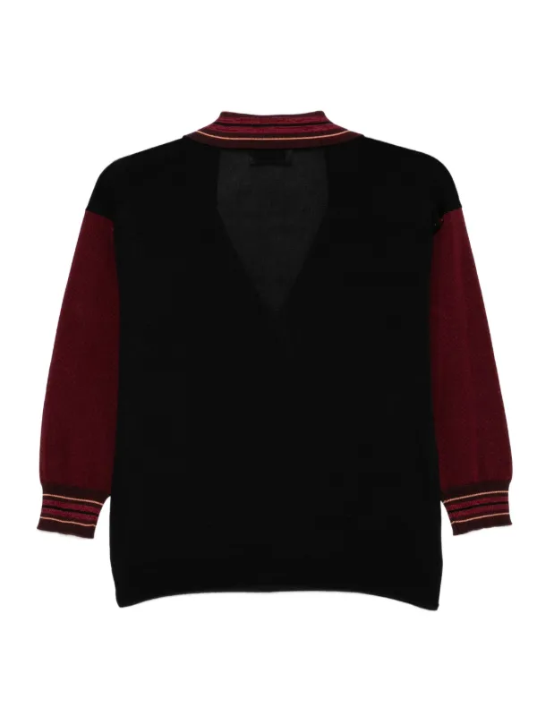 PRADA Vネックカーディガン kana様】PRADA ネイビー Vネック