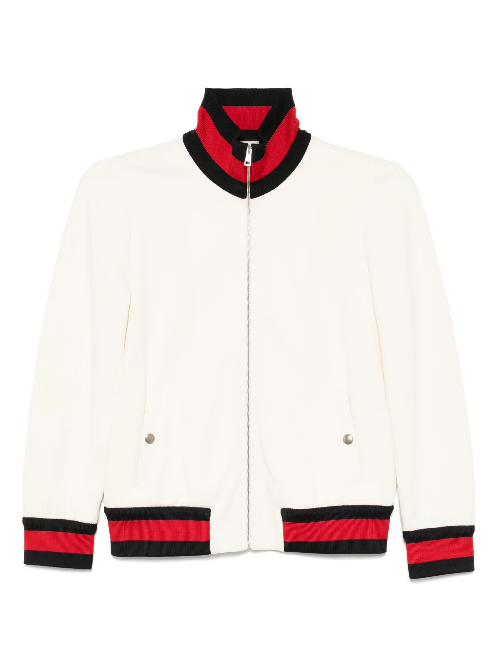 Gucci Pre-Owned Web-stripe bomber jacket - ニュートラル Gucci Pre-Owned Web-stripe bomber jacket - ニュートラル