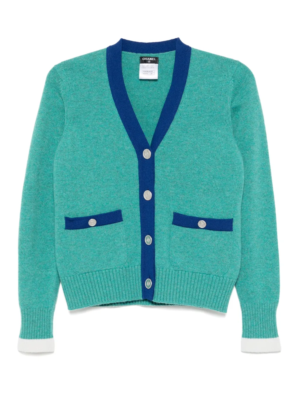 CHANEL Pre-Owned Cardigan aus Kaschmir | Blau | Image 1