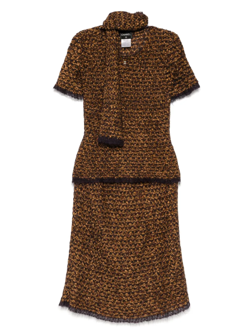 CHANEL Pre-Owned knitted ensemble | Brown | Image 1