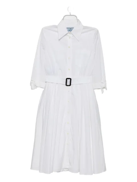 Prada Pre-Owned pleated shirt dress