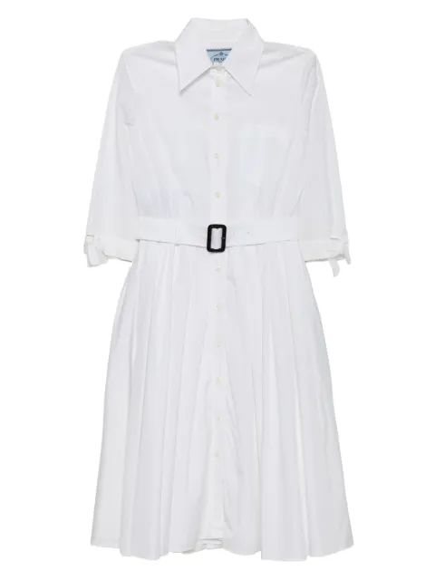 Prada Pre-Owned pleated shirt dress