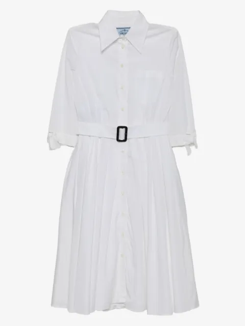 Prada Pre-Owned pleated shirt dress