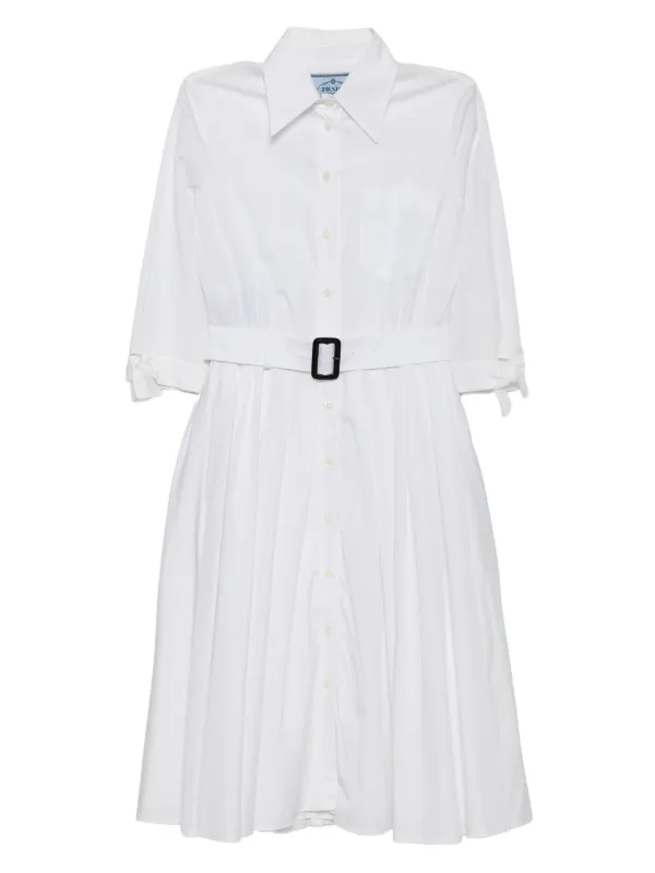 prada jersey dress Prada Long-Sleeve Rib Knit Jersey Midi Dress