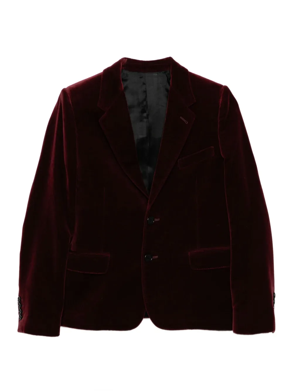 Céline Pre-Owned ベルベット ジャケット - レッド Céline Pre-Owned ベルベット ジャケット - レッド