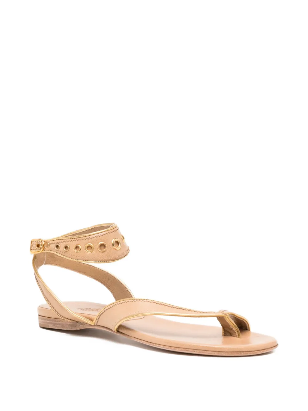 Hermès Pre-Owned leather flat sandals | Flat Sandals | Image 2