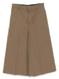 Celine Pre-Owned houndstooth culotte pants - Brown