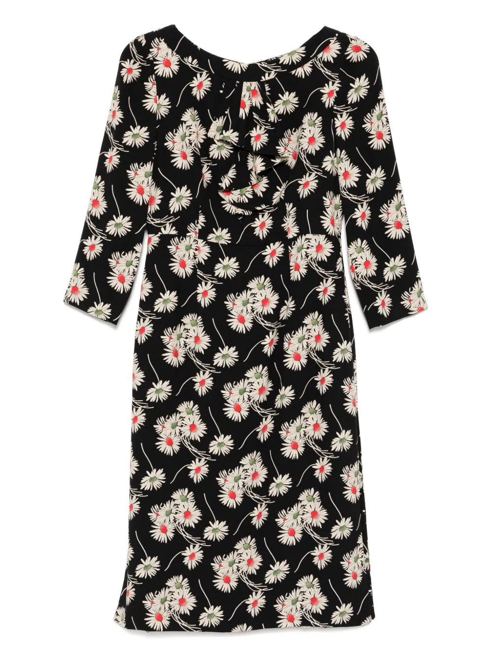 Prada Pre-Owned floral-print midi dress | negro | Image 1