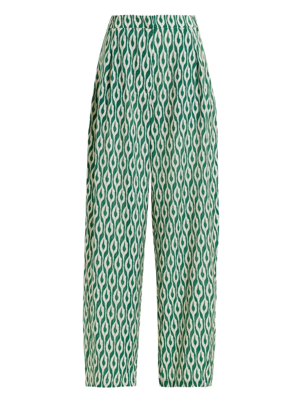 Essentiel Antwerp Ihalton broek met geometrische print Groen