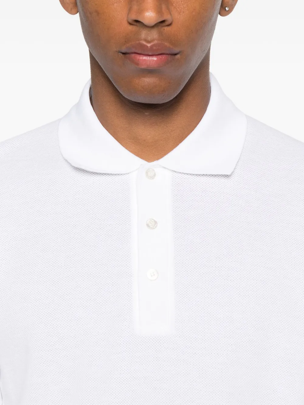 Canali Poloshirt met korte mouwen Wit