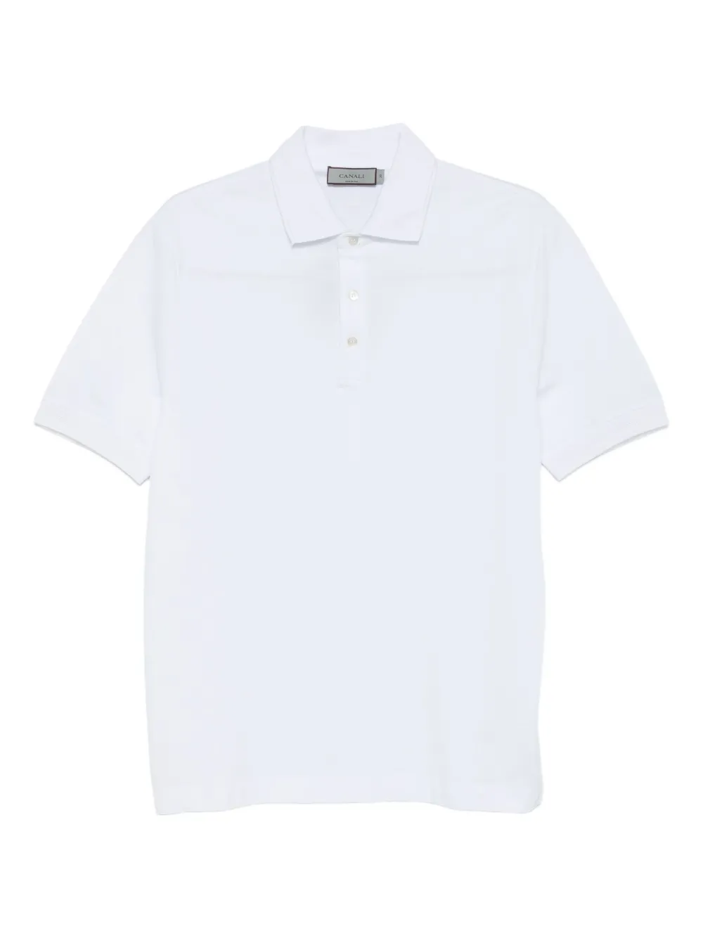 Canali Poloshirt met korte mouwen Wit