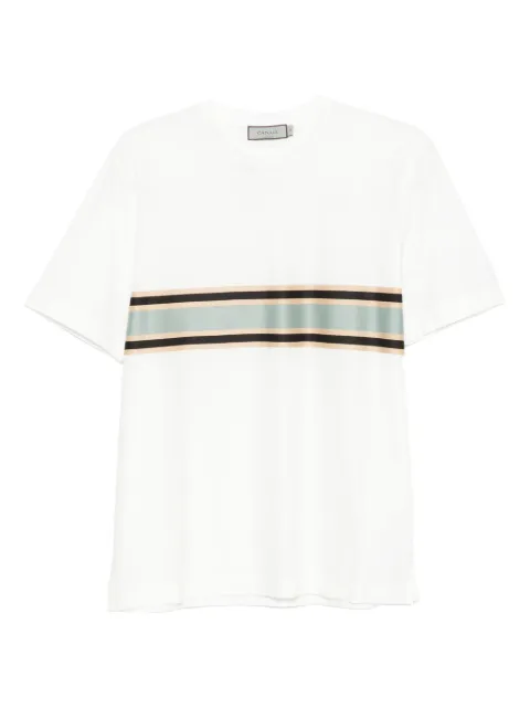 Canali stripe-detail T-shirt