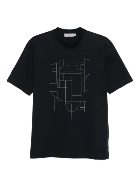 Canali geometric-print T-shirt