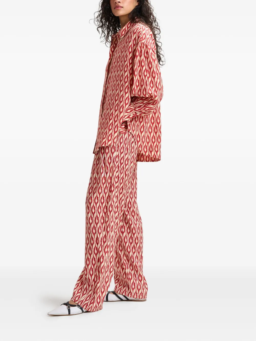 Essentiel Antwerp Ihalton patterned trousers | Flared & Bell-Bottom Pants | Image 2