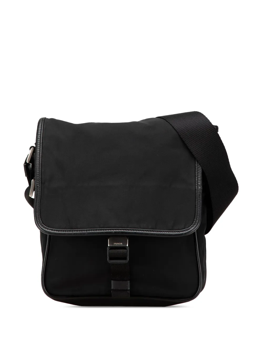 Pre-owned Prada 2000-2013 Tessuto Buckle Messenger Bag Crossbody Bag